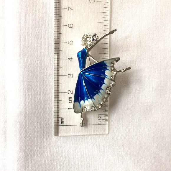 ๐50% OFF/3+...Rhinestone Ballerina/Dancer Brooch - Picture 8 of 8